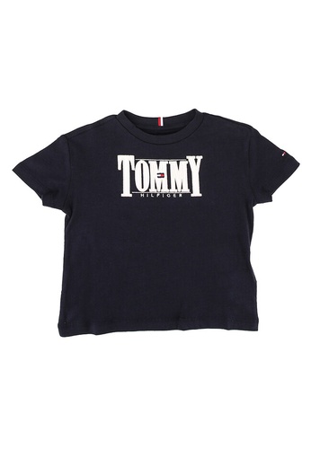 Tommy Hilfiger navy Cord Applique Short Sleeves Tee - Tommy Hilfiger A6274KAAF76AE9GS_1