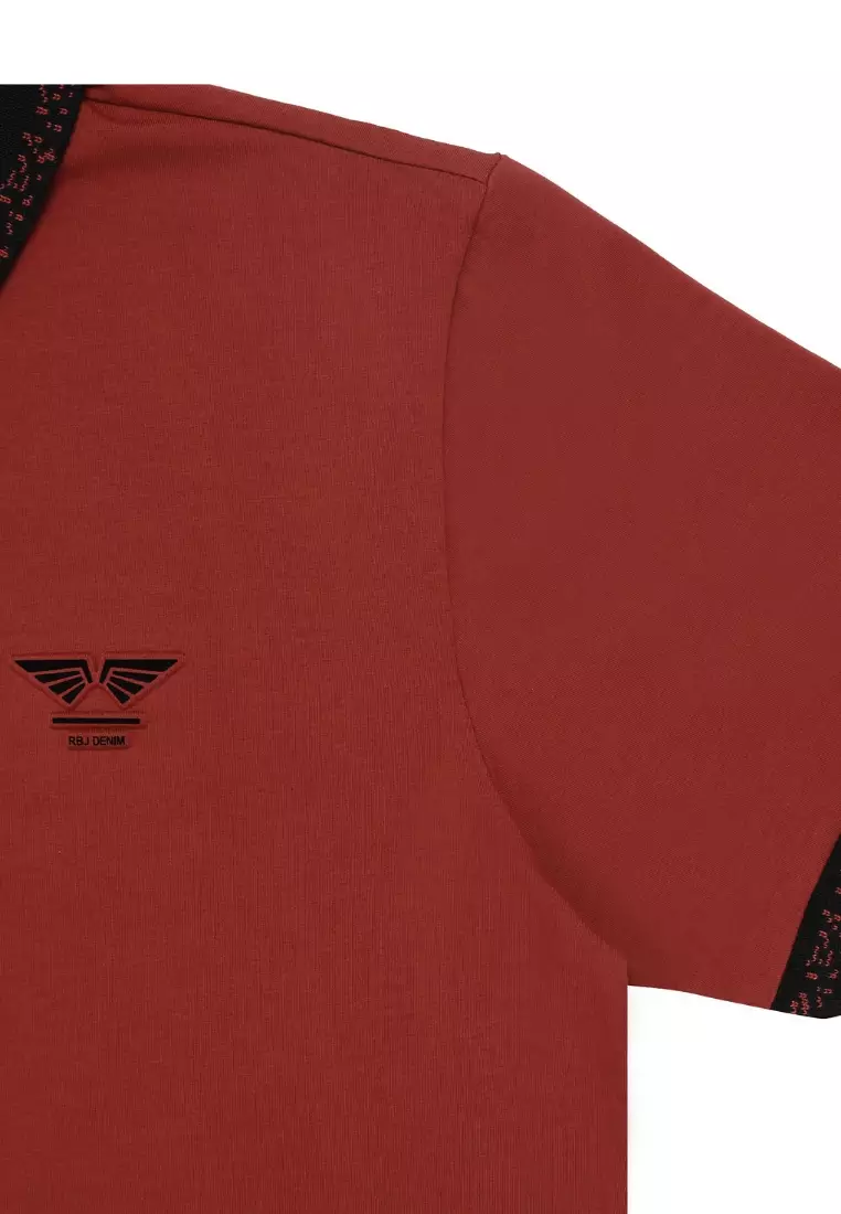 RBJ Polo Shirt Cotton Spandex Emboss Pria 255002