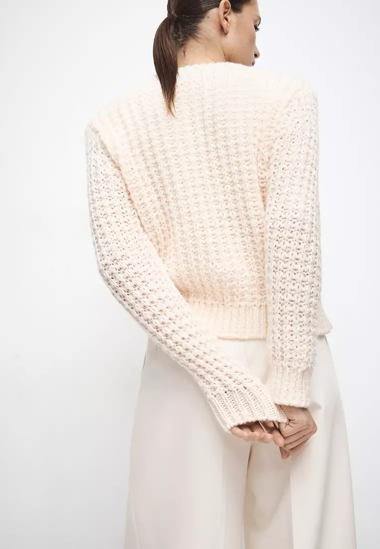 Buy Mango Openwork Knit Sweater 2026 Online | ZALORA