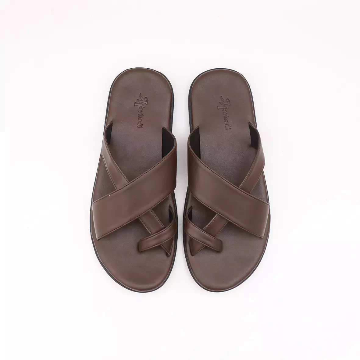 Marhadi Sandal Pria Sendal Kulit Cowok - Laboan Toe Loop