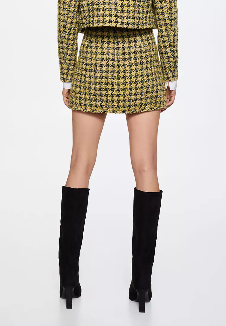 Tweed sale zipper skirt