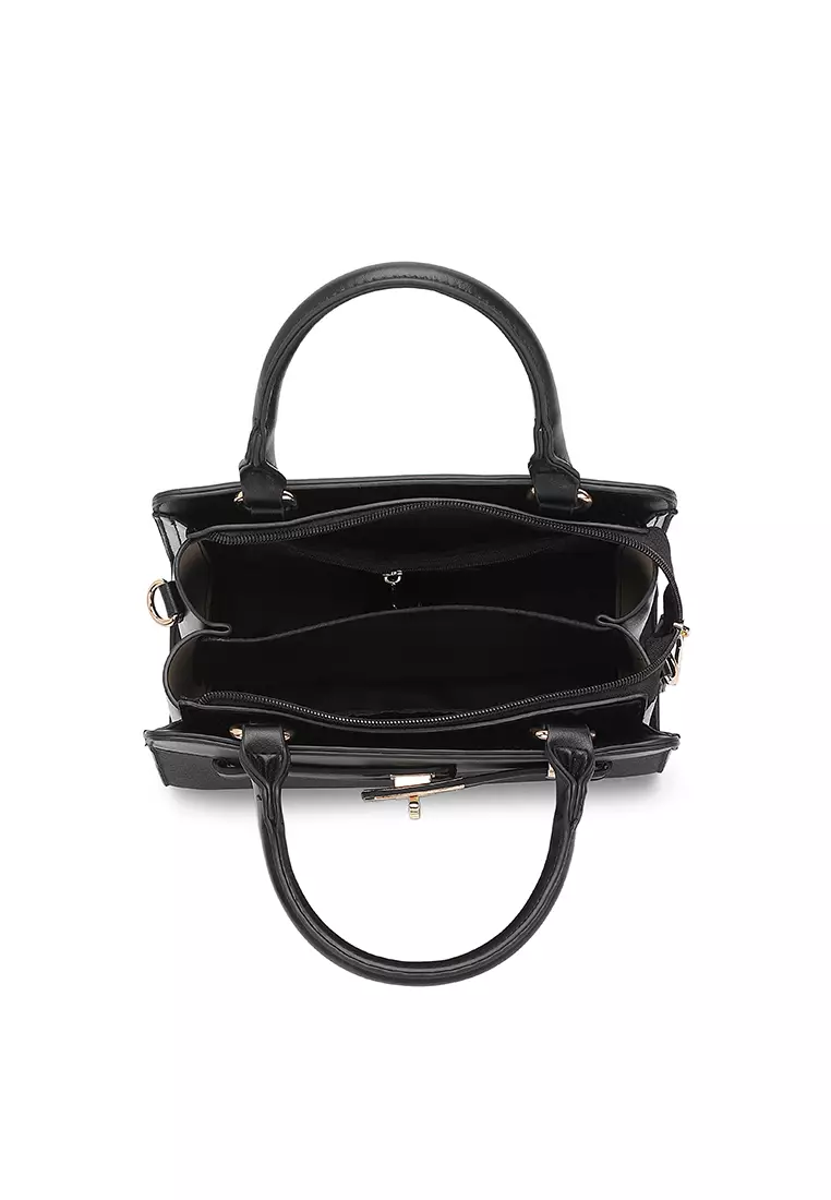 Women's Top Handle Bag / Sling Bag / Crossbody Bag / Shoulder Bag - Black