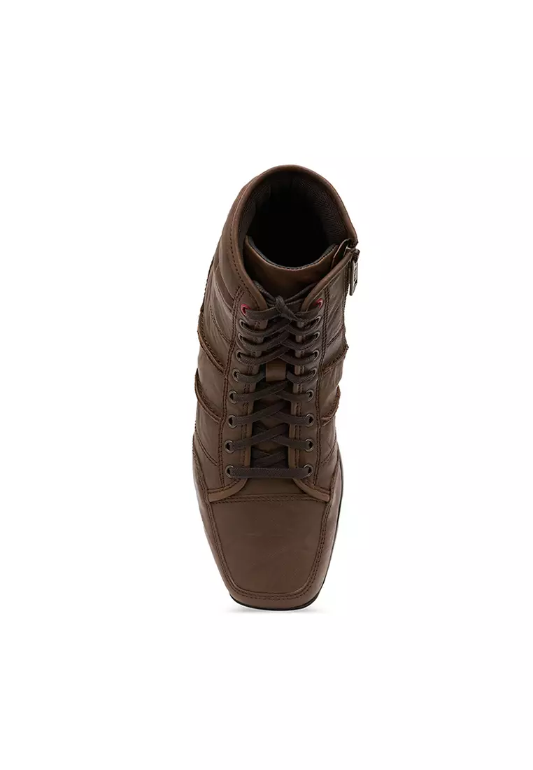Sepatu Pria Boots Casual Gino Mariani Elario 16 Coklat Tua