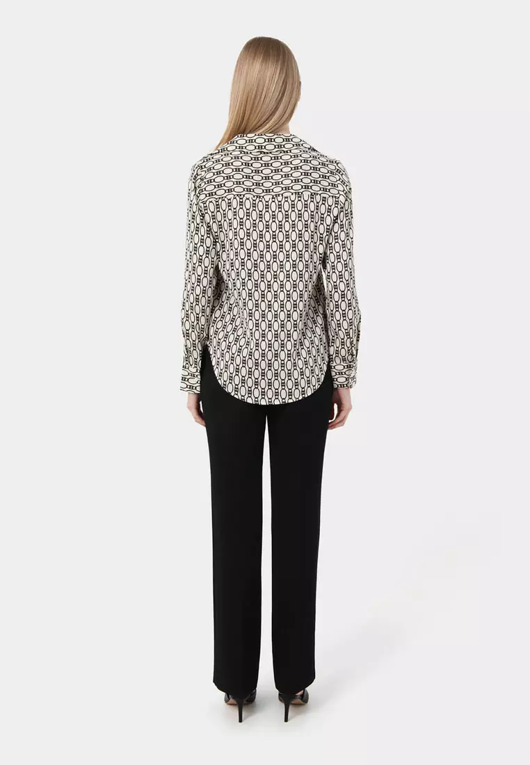 Freya Chain Print Satin Blouse