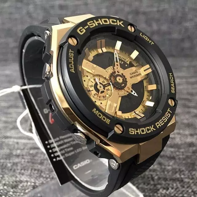 Jual Casio Casio G-Shock GST-400G-1A9DR Gold Ring Hitam Karet
