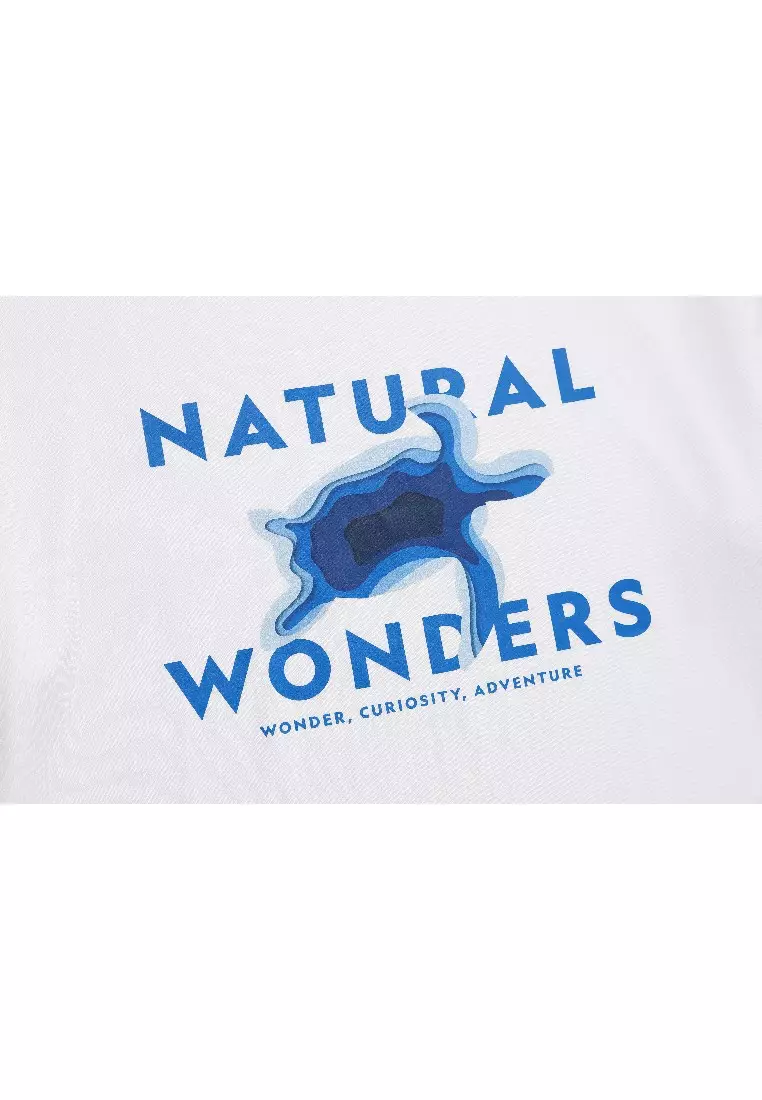 【NATIONAL GEOGRAPHIC】UNI DRYSIL TURTLE GRAPHIC T-SHIRT Unisex Drysil Turtle Graphic Short Sleeve Tee - DUST