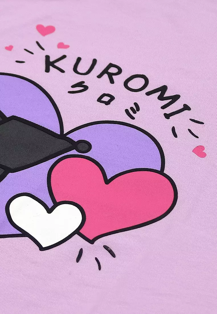 Ladies Licensed Kuromi Heart T-Shirt