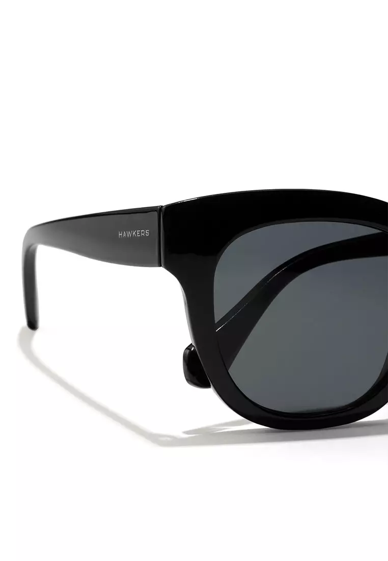 HAWKERS Black AUDREY Sunglasses for Men and Women. UV400 Protection. Official Product Designed in Spain