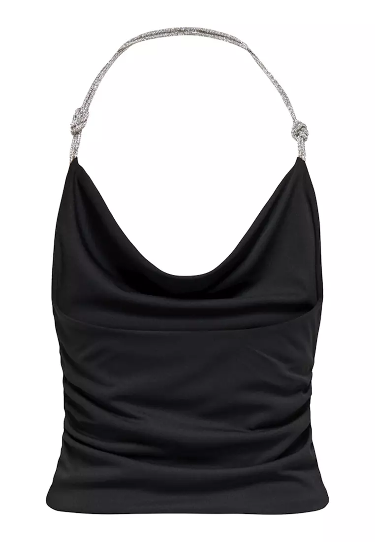 Sleeveless Chain-Look Top