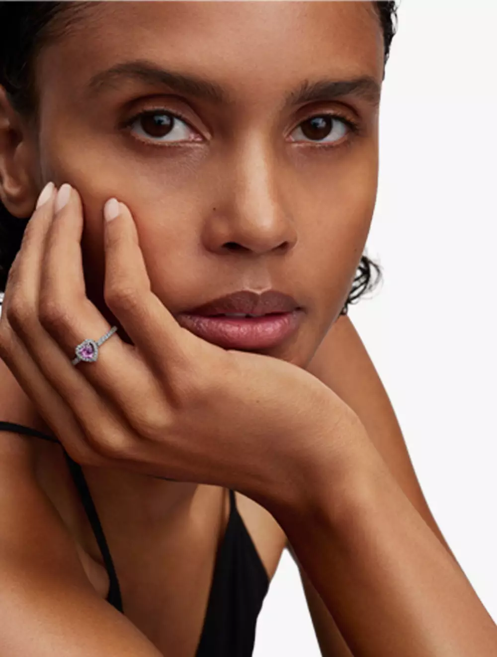 Elevated Light Purple Heart Ring - 50