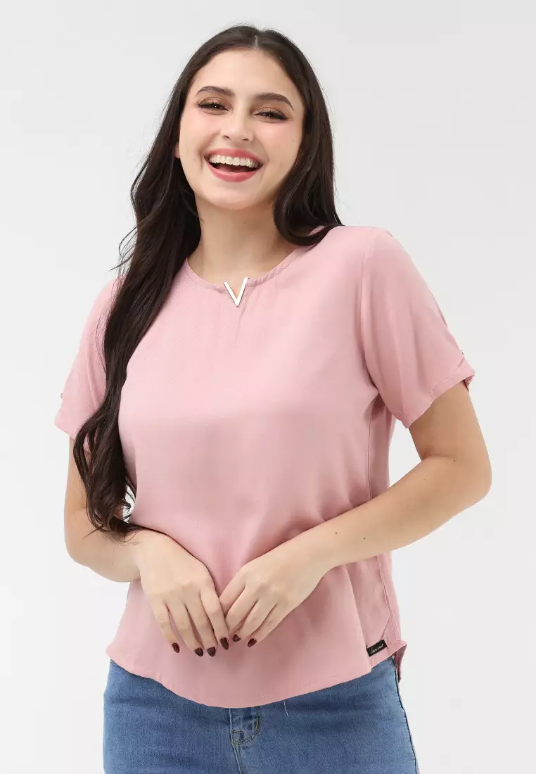 Boldtwill Rayon Short Sleeves Blouse