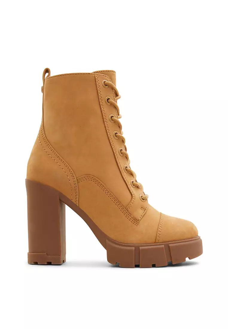 Aldo brown booties sale