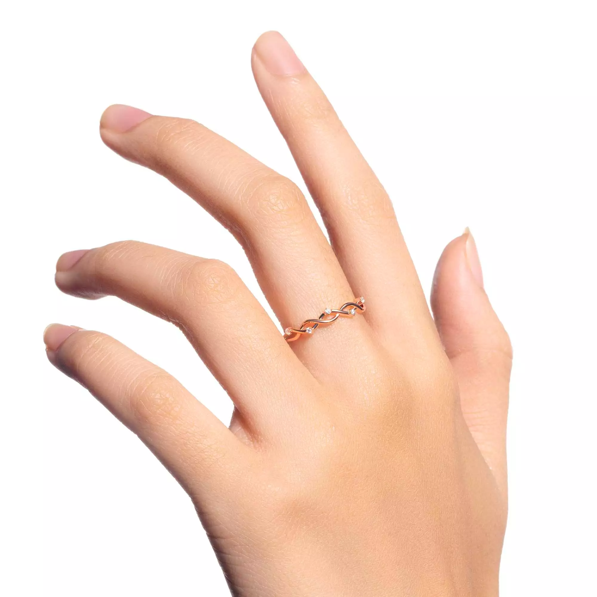 Cincin Emas 7k - Ayla Gold Ring - Armore Collection - Juene Jewelry