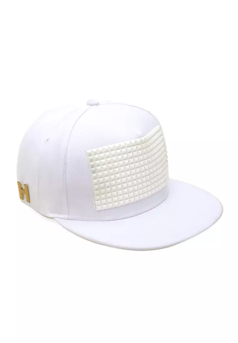 Jahari Aksesoris Fashion Topi Baseball Pria Wanita Piramid Adjustable Strap Material Polyester ORIGINAL - White