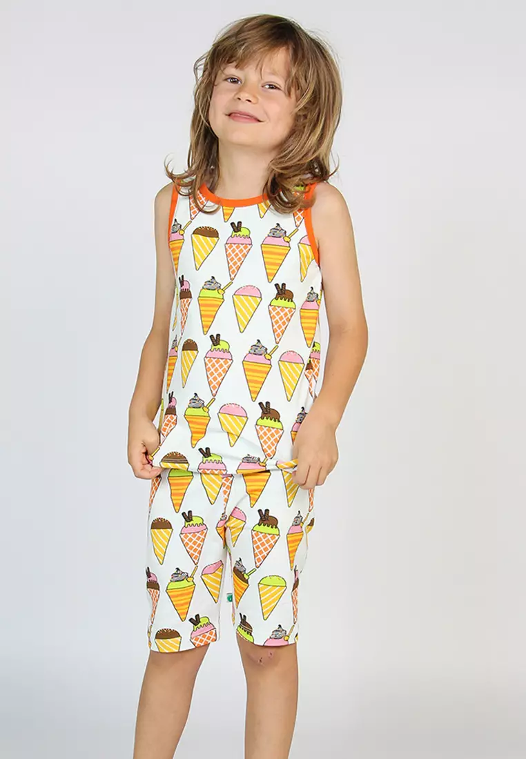 Tank Top and cycling Shorts with ice cream