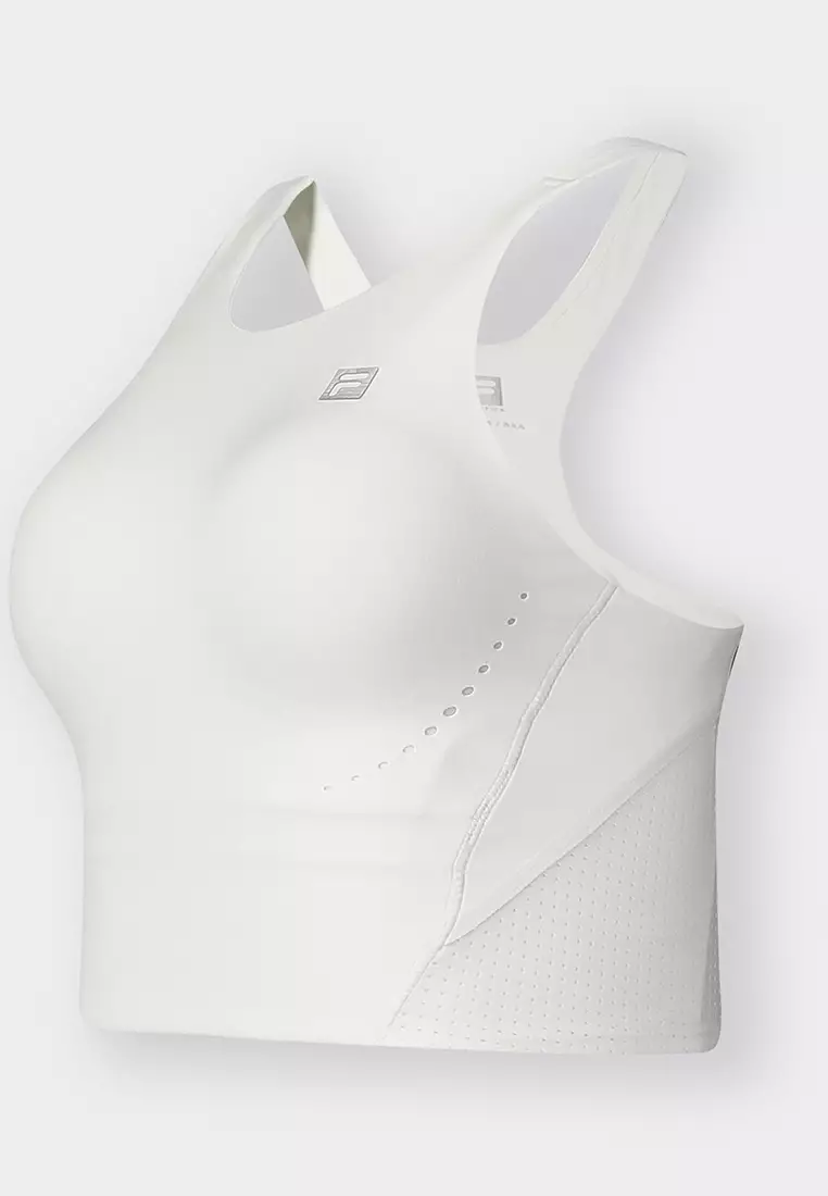 FILA CORE ATHLETICS FITNESS Women Sports Bra in White