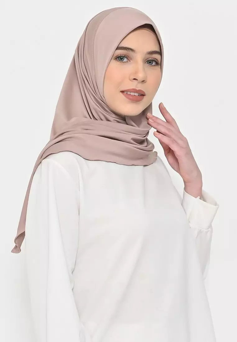Segitiga Instan Oval Kania Cream - Hijab Daily - Jilbab Olahraga