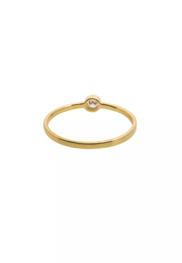 Solo Diamond Ring 14k Gold