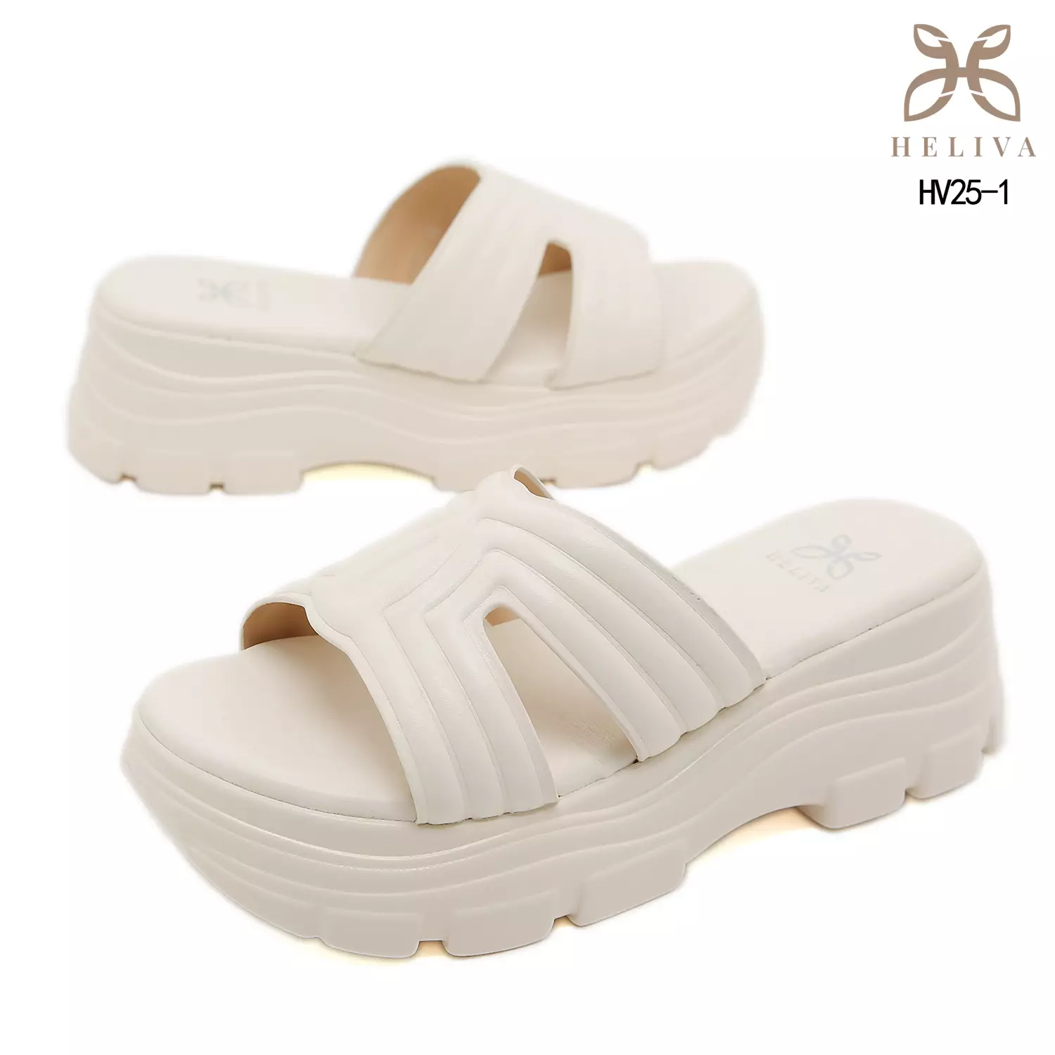 Heliva Zevia Statement Chunky Sandals in Lightweight Jelly Material HV25-1
