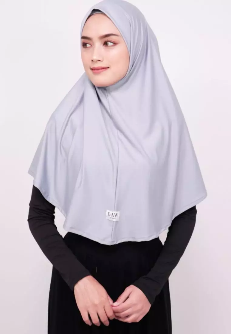 DH010 Hijab Instan Berlin Abu