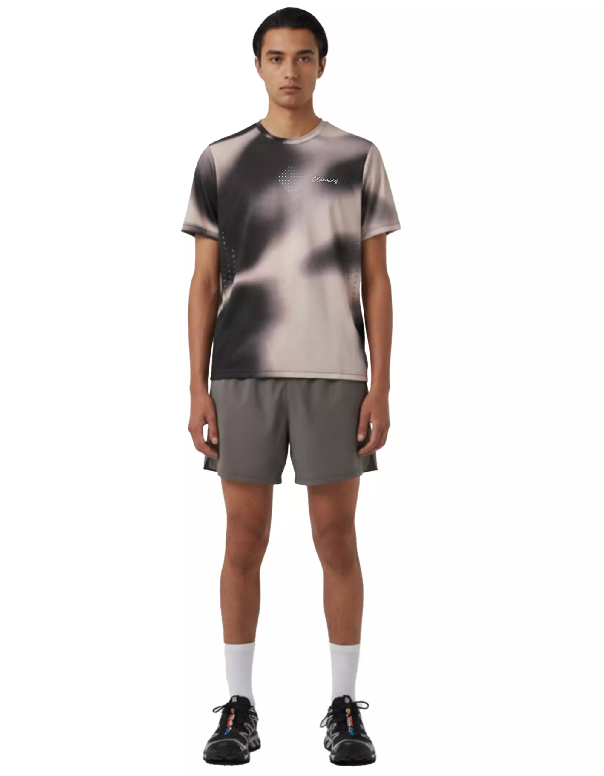 Gloaming Tshirt Running Jersey Full Print Black White - Andromeda