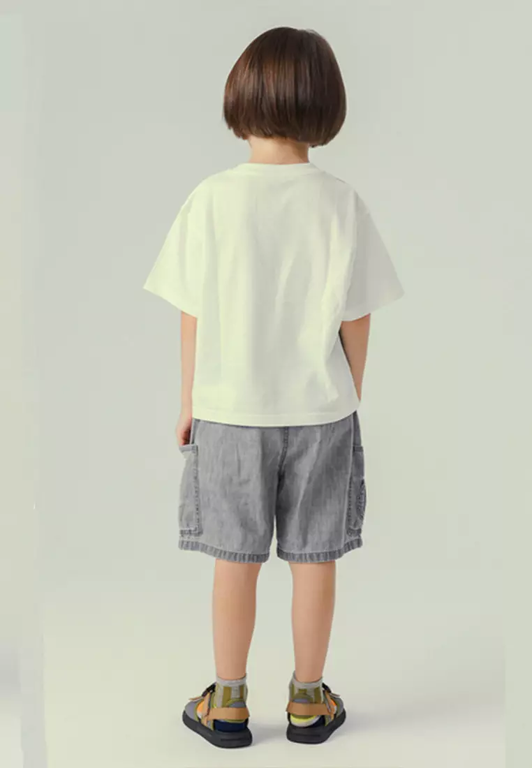 T-Shirt With Comic Cartoon Print