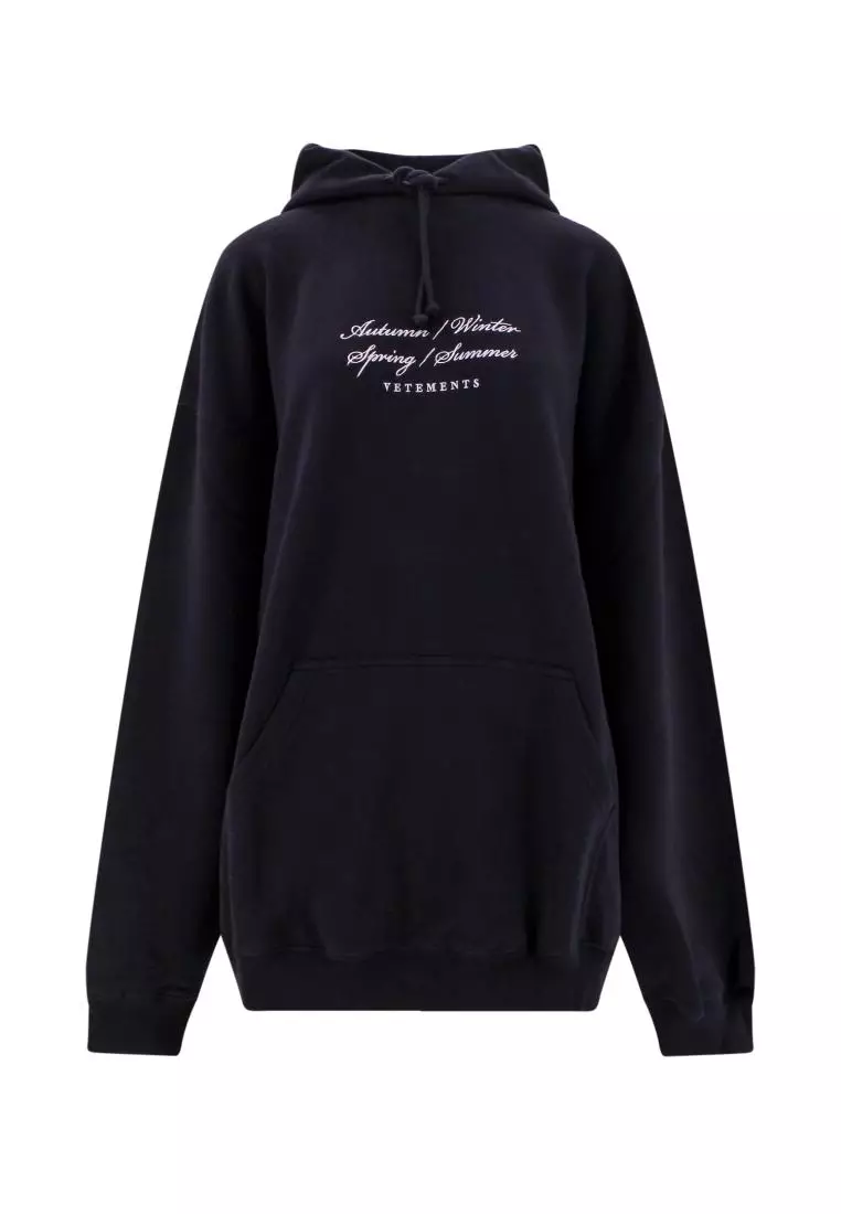 Vetements hot sale logo sweatshirt