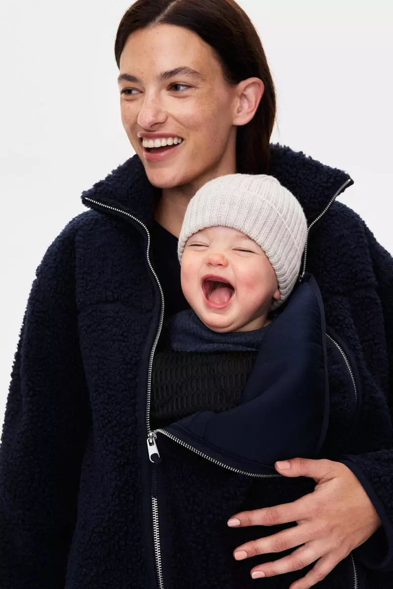 MAMA Before & After Babywearing teddy jacket