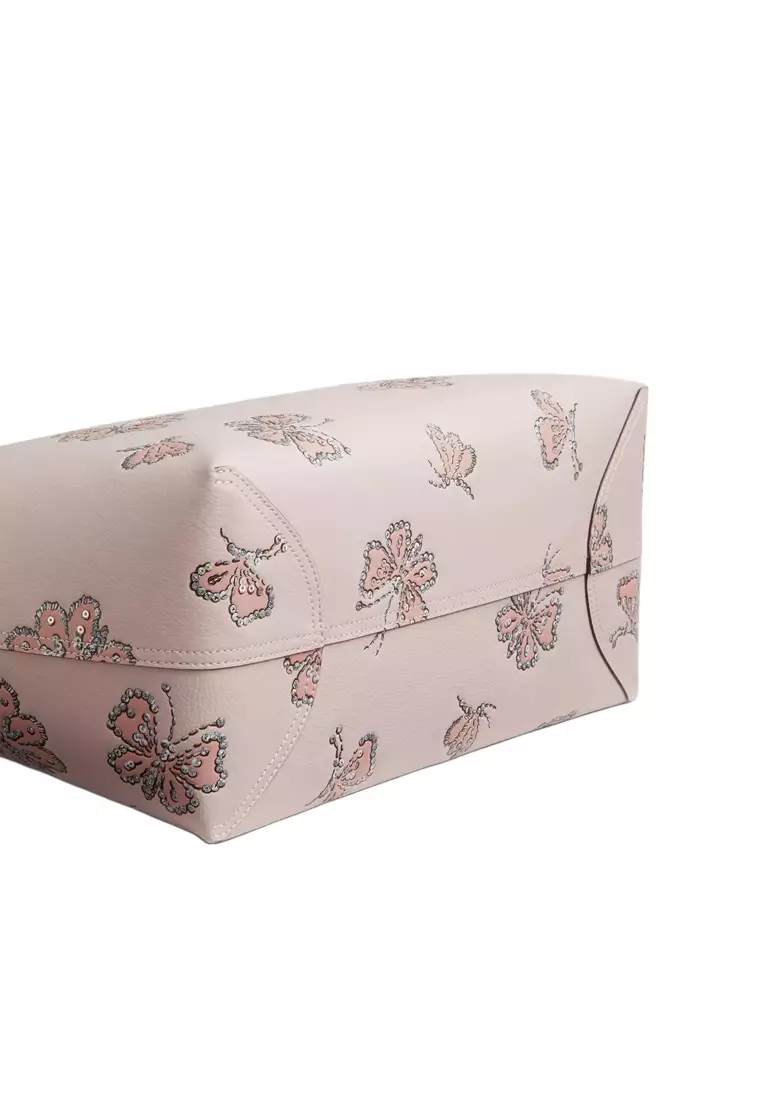 City Tote Bag With Butterfly Print CCE93