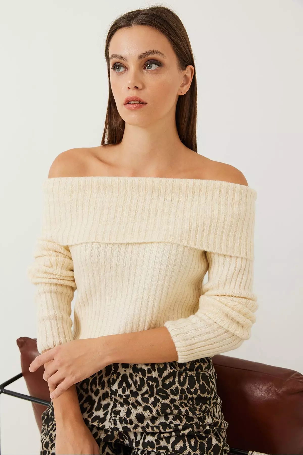 Women's Lace Collar Knitwear Blouse