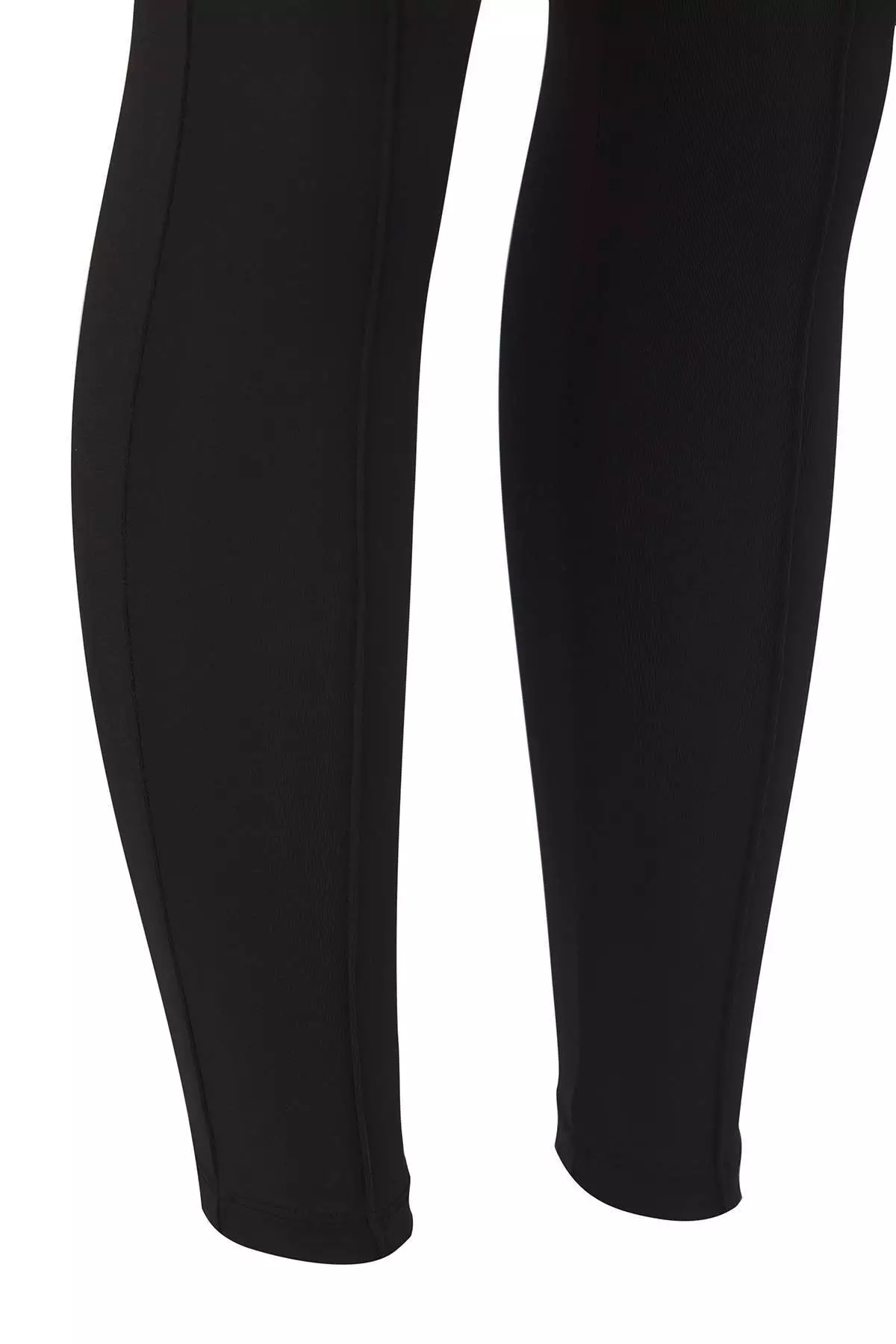 Black Pocket Detailed Knitted Sports Tights