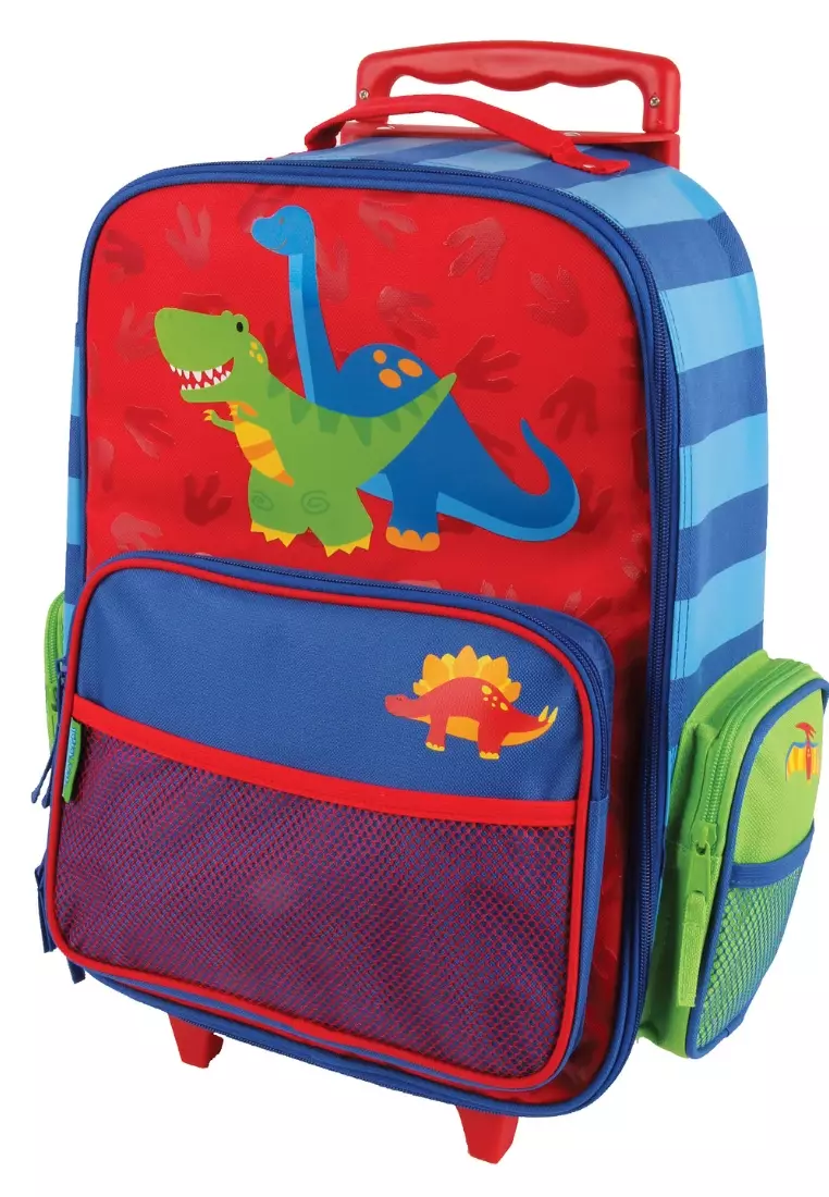 Trolley Bag with Lunch Bag for Kids Dino Red Lunch Pal