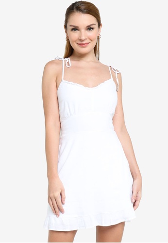 Buy Abercrombie Fitch Bare Tie Shoulder Slim Waist Mini Dress 2021 Online Zalora Singapore