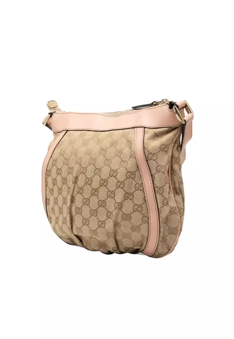 Pre-Loved Gucci Gg Canvas Abbey D Ring Crossbody