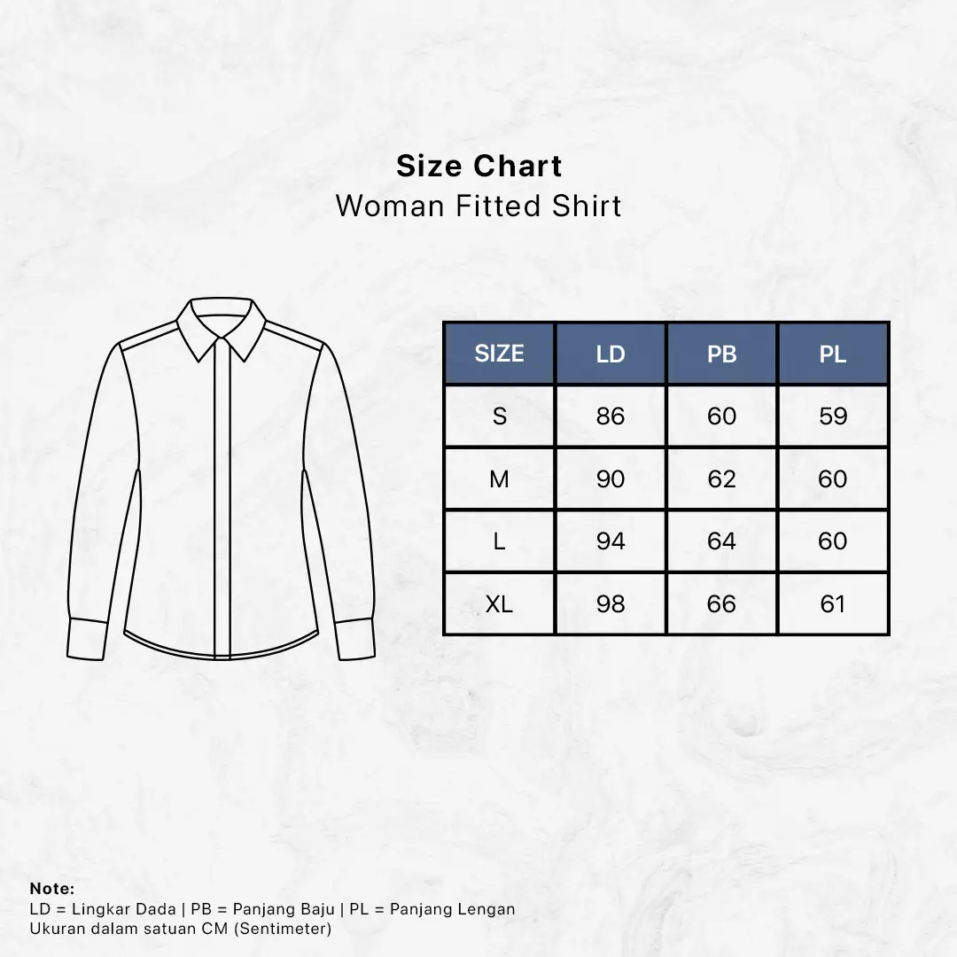 Kemeja Fitted Wanita | Basic Fitted Shirt 62002