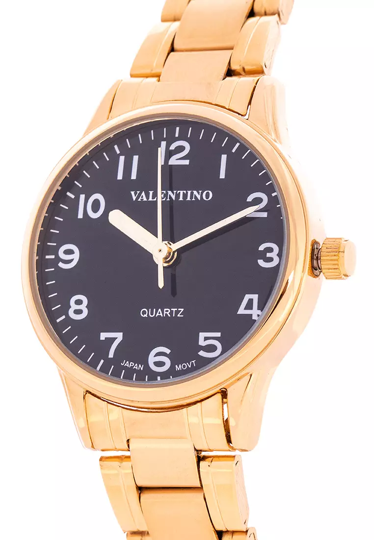 Analog Watch 20122230-Gld - Blk Dial