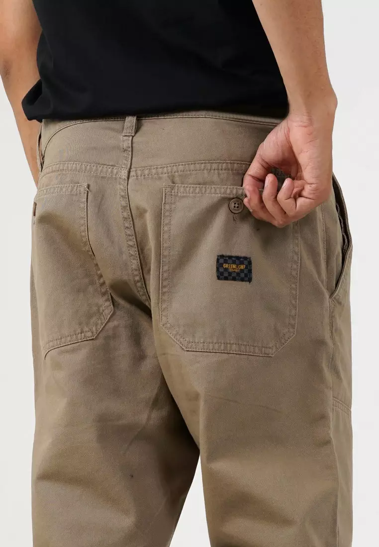Greenlight Voyager Men's Long Chino Pants Double Layer Knee Fale C020525