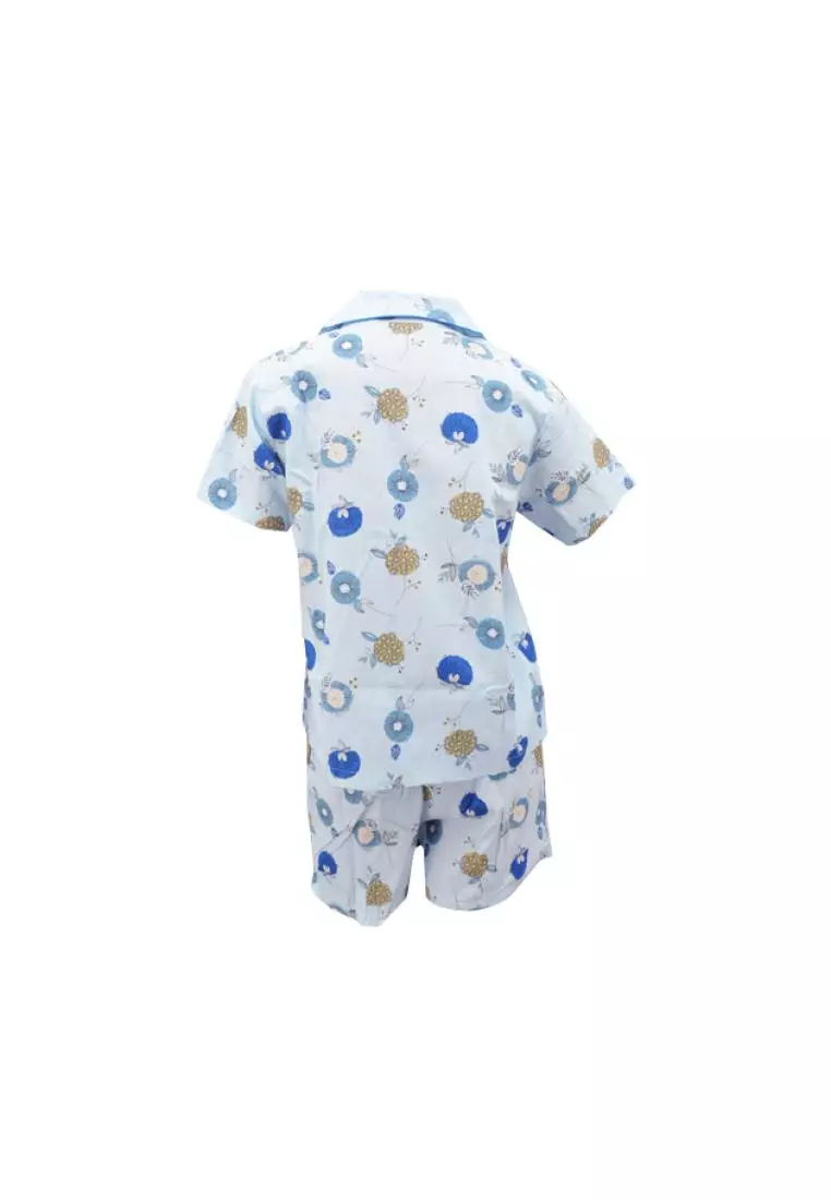 Luludi Piyama LNP 5123 - Biru Motif