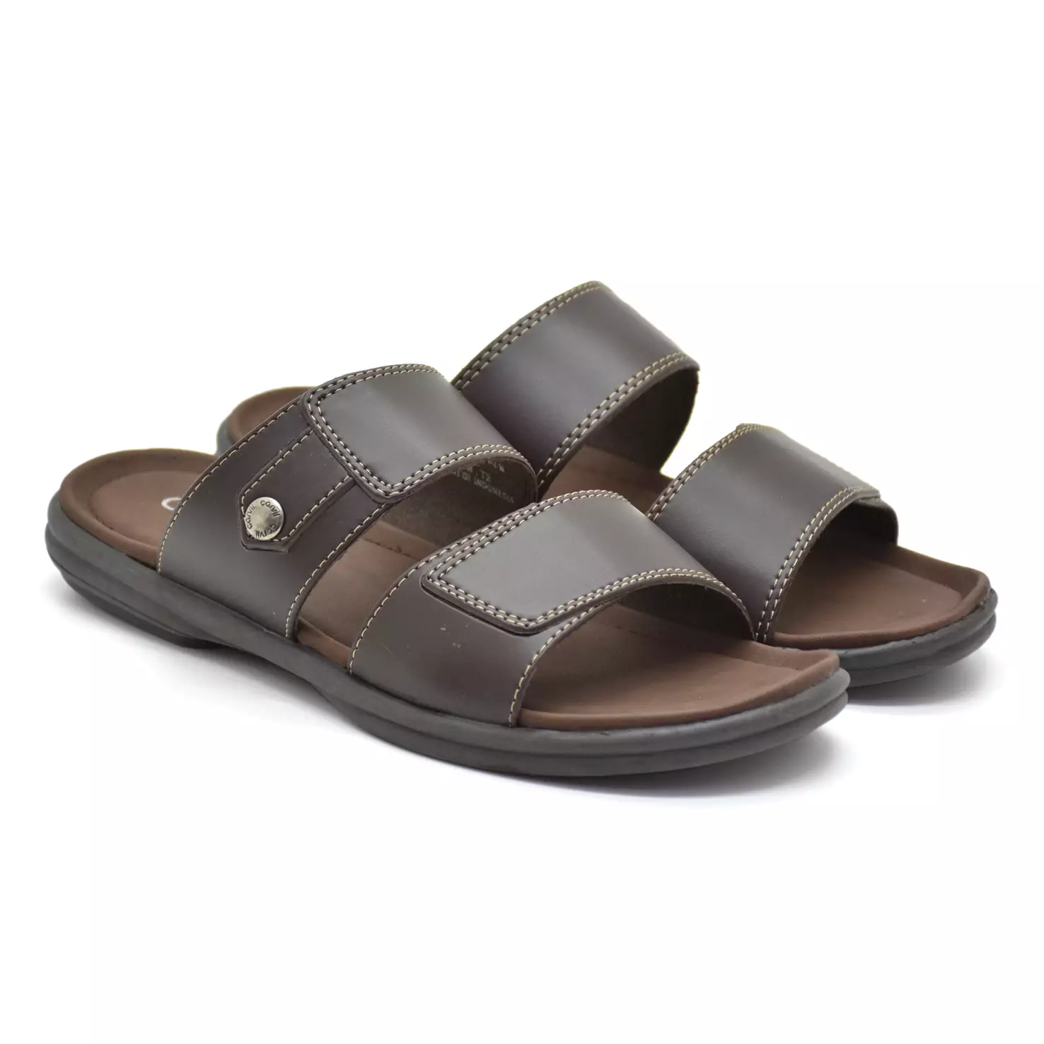 Carvil Sandal Pria Carlisle-02 M Dark Brown