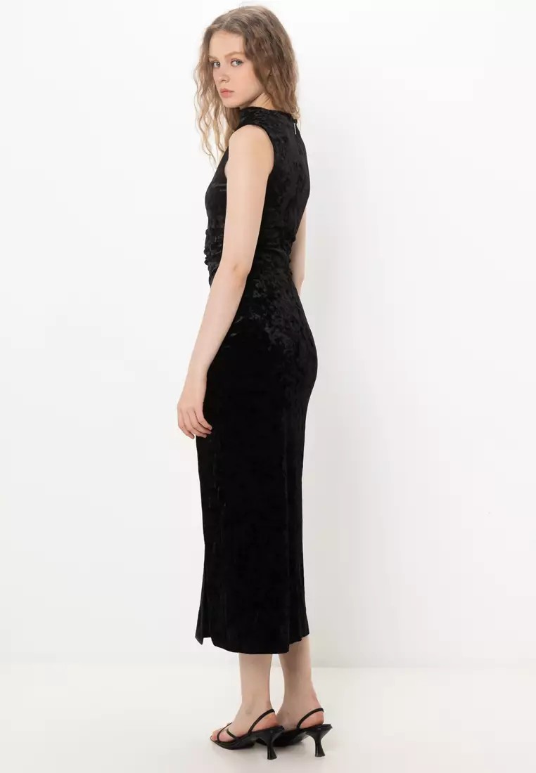 Velvet Midi Dress