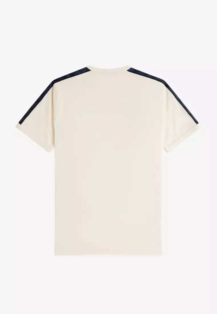 Fred Perry M4613 Contrast Tape Ringer T-Shirt (Ecru)