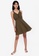 ZALORA BASICS green Lace Trim Mini Dress D5877AAC267127GS_4
