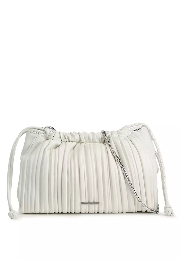 Drawstring Plisse Crossbody Bag - Calvin Klein Accessories