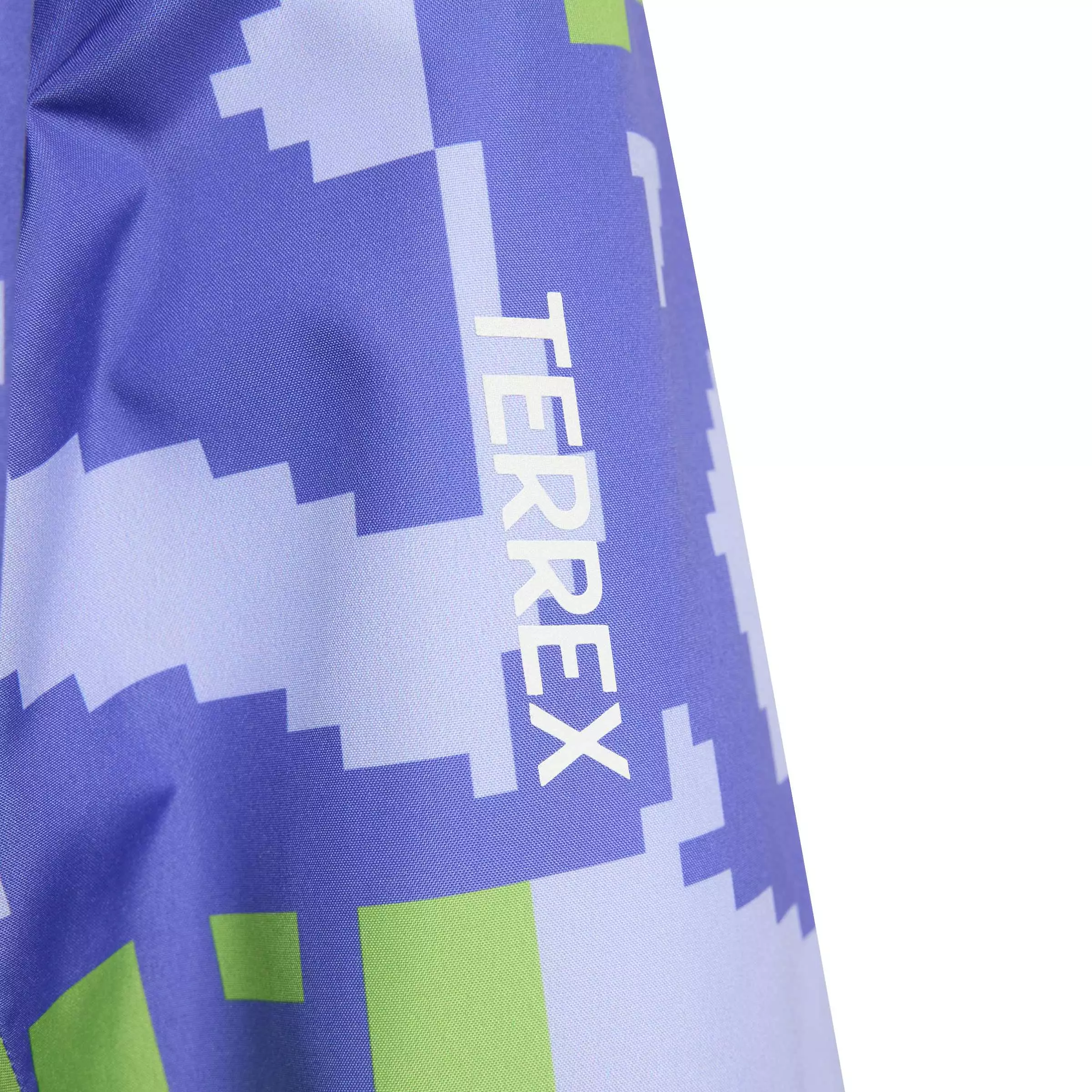 ADIDAS Minecraft Terrex 2 Layer Climaproof Rain Jacket KA0082 - Jas Hujan Anak (Ungu)