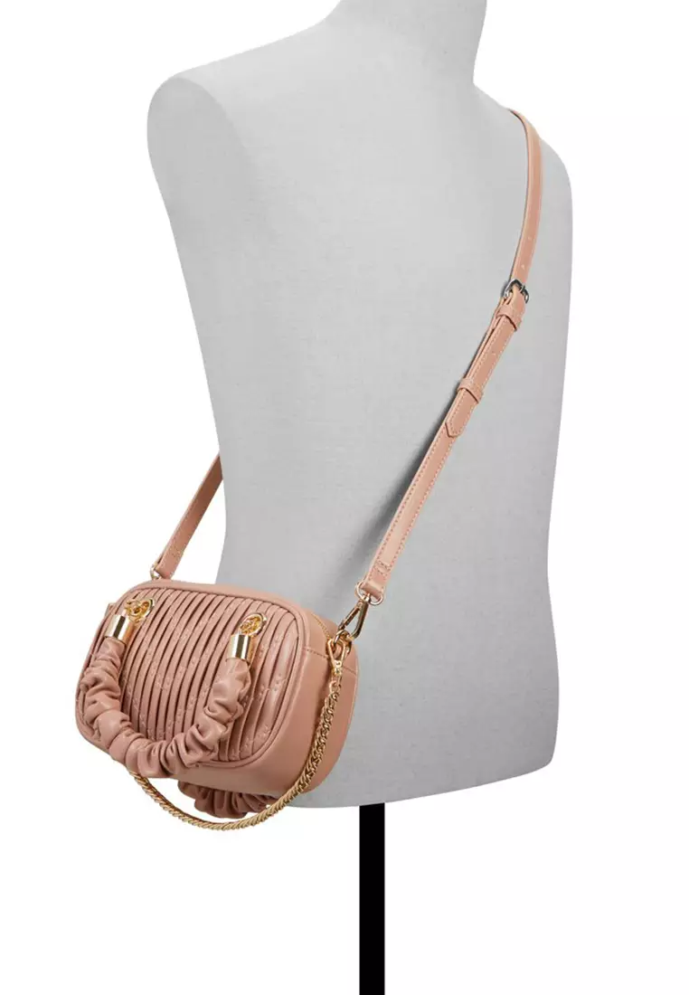 Safira Roushed Top Handle Bag
