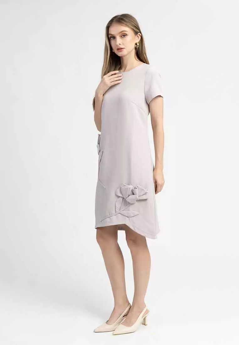 Rosalia 3D Floral Shift Dress