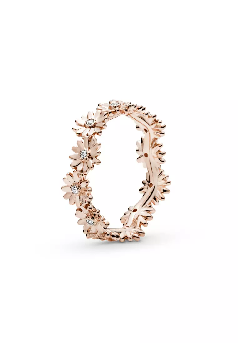 Pandora rose flower clearance ring