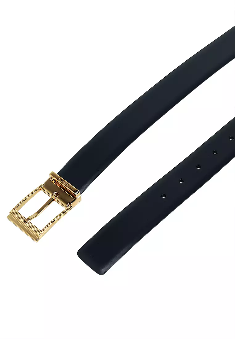 經典長方形扣環雙面腰帶 (ct)