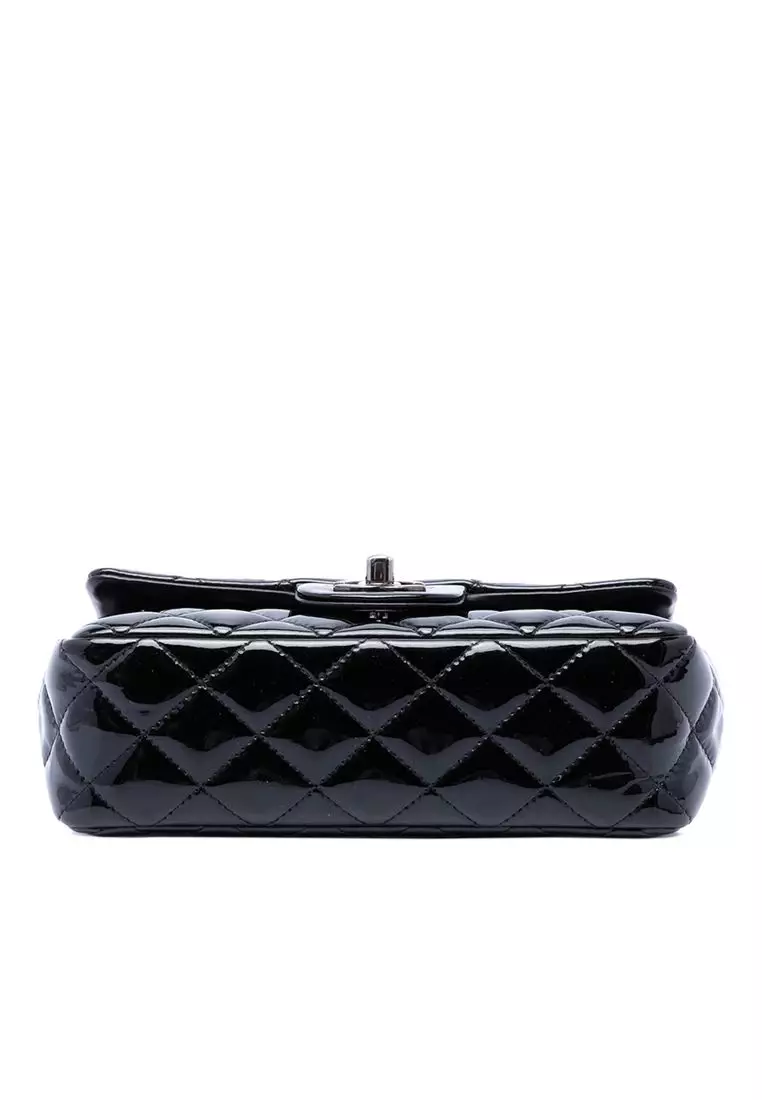 Pre-Loved Chanel Mini Rectangular Classic Patent Single Flap