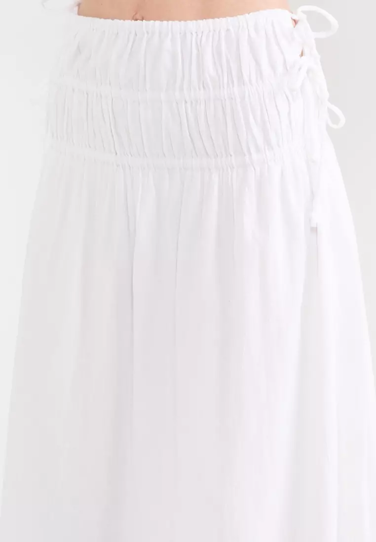 Lucy Shirred Maxi Skirt
